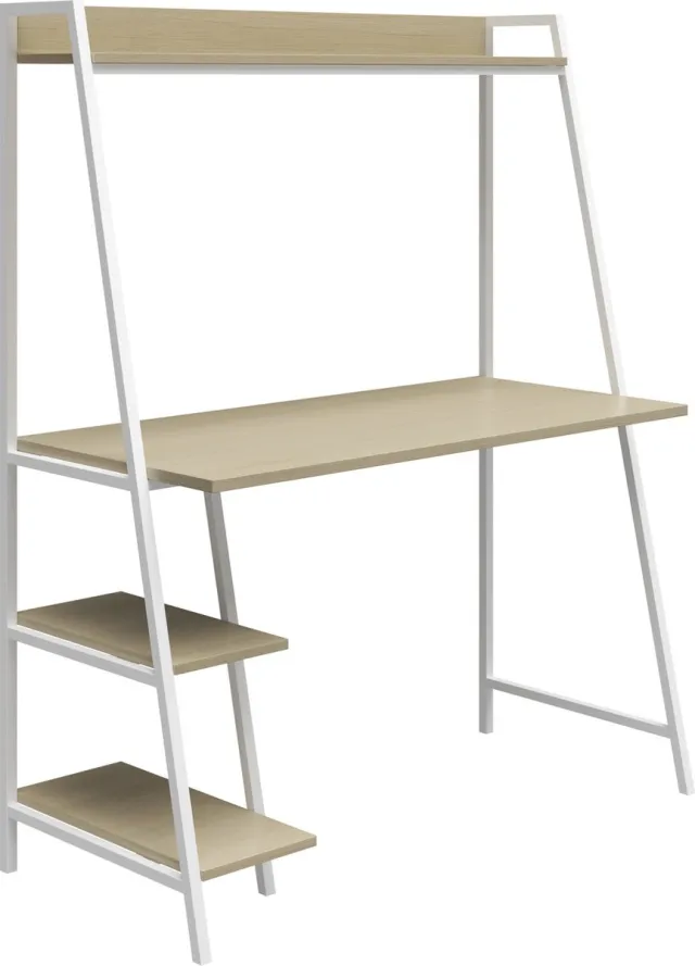 I.T.T. Bushwick-Ladderbureau - Eikenlook/Wit Eiken Look/Wit