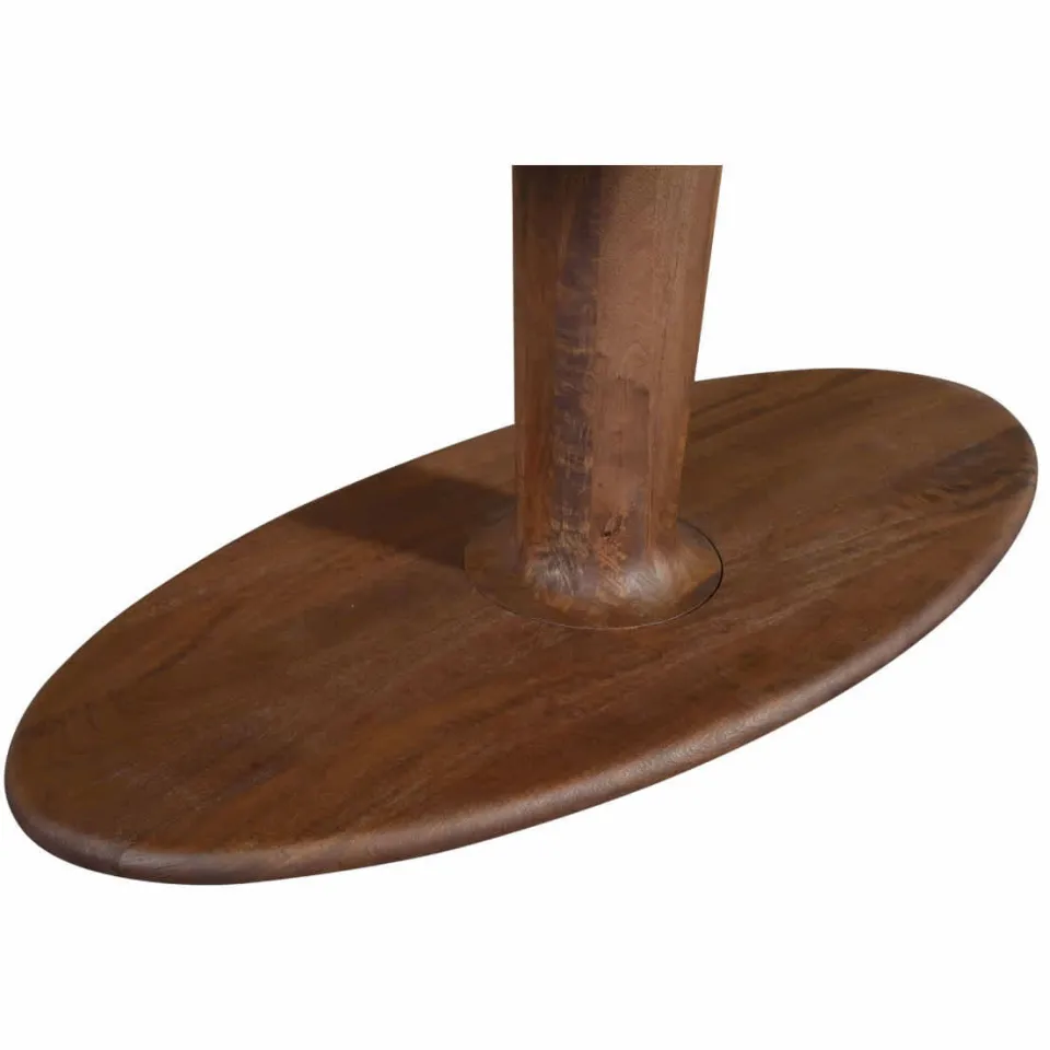 Giga Meubel Eettafel Xàtiva - Ovaal Donkerbruin Mangohout - 250x100x76cm, foto 5