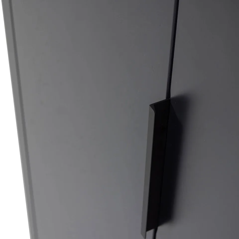 WOOOD Gunnar 2-Deurs Kast - Grenen - Matzwart -135x85x39 matt black, foto 7