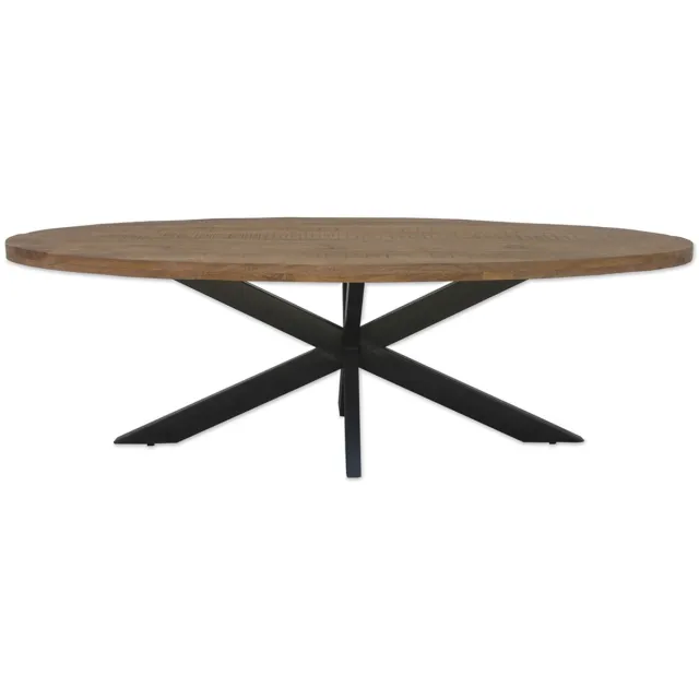 Livingfurn Eettafel Brix Sturdy Ovaal 240 cm Naturel