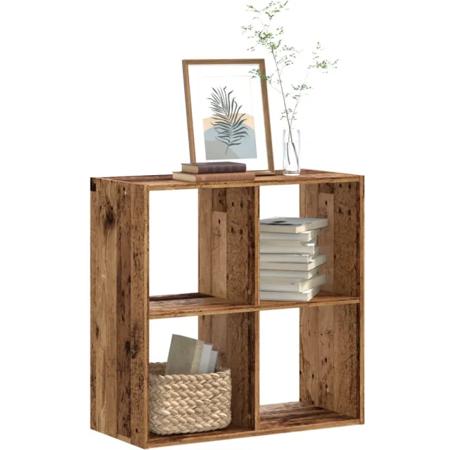 vidaXL Boekenkast 68,5x32x68,5 cm bewerkt hout oud houtkleurig Bruin