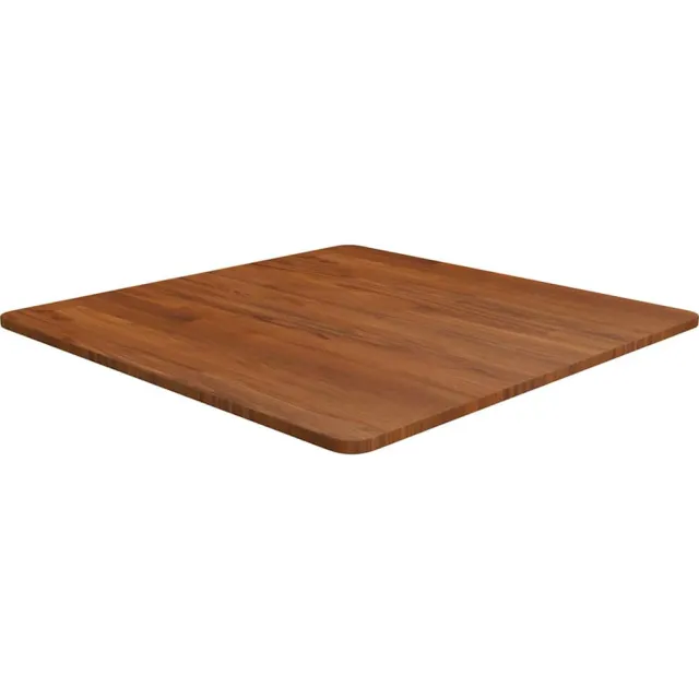 vidaXL Tafelblad vierkant 70x70x1,5cm behandeld eiken donkerbruin