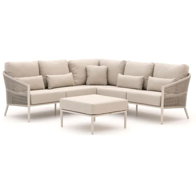 Bellagio tuinmeubelen Bellagio Mineo hoek loungeset 4-delig Taupe