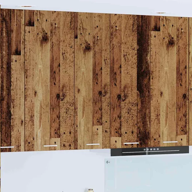 vidaXL Hangkast Oud hout 30 x 31 x 100 cm Bewerkt hout Bruin