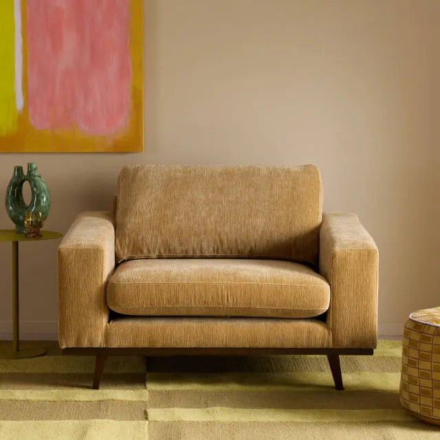 NOUS Living loveseat Torino bruin, foto 2