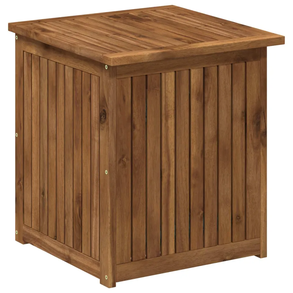 vidaXL Tuinopslagdoos LAREN Massief Acaciahout 48,5 x 49 x 53,5 cm bruin, foto 3