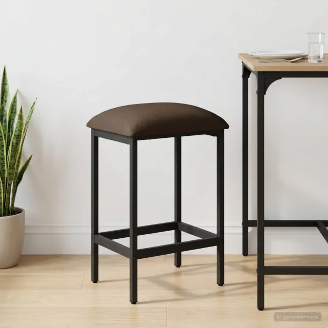 vidaXL Barkruk Taupe 40 x 32 x 64 cm Bewerkt hout, foto 2