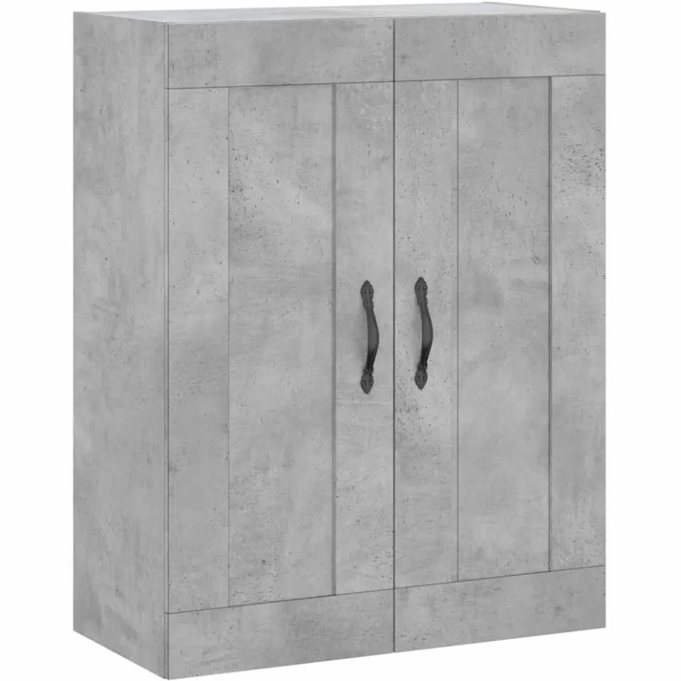 vidaXL Wandkast 69,5x34x90 cm bewerkt hout betongrijs