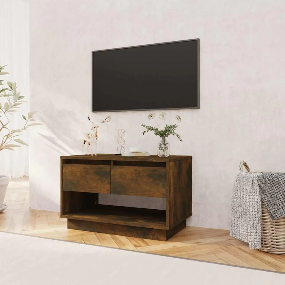 vidaXL Tv-meubel 70x41x44 cm bewerkt hout gerookt eikenkleurig, foto 3