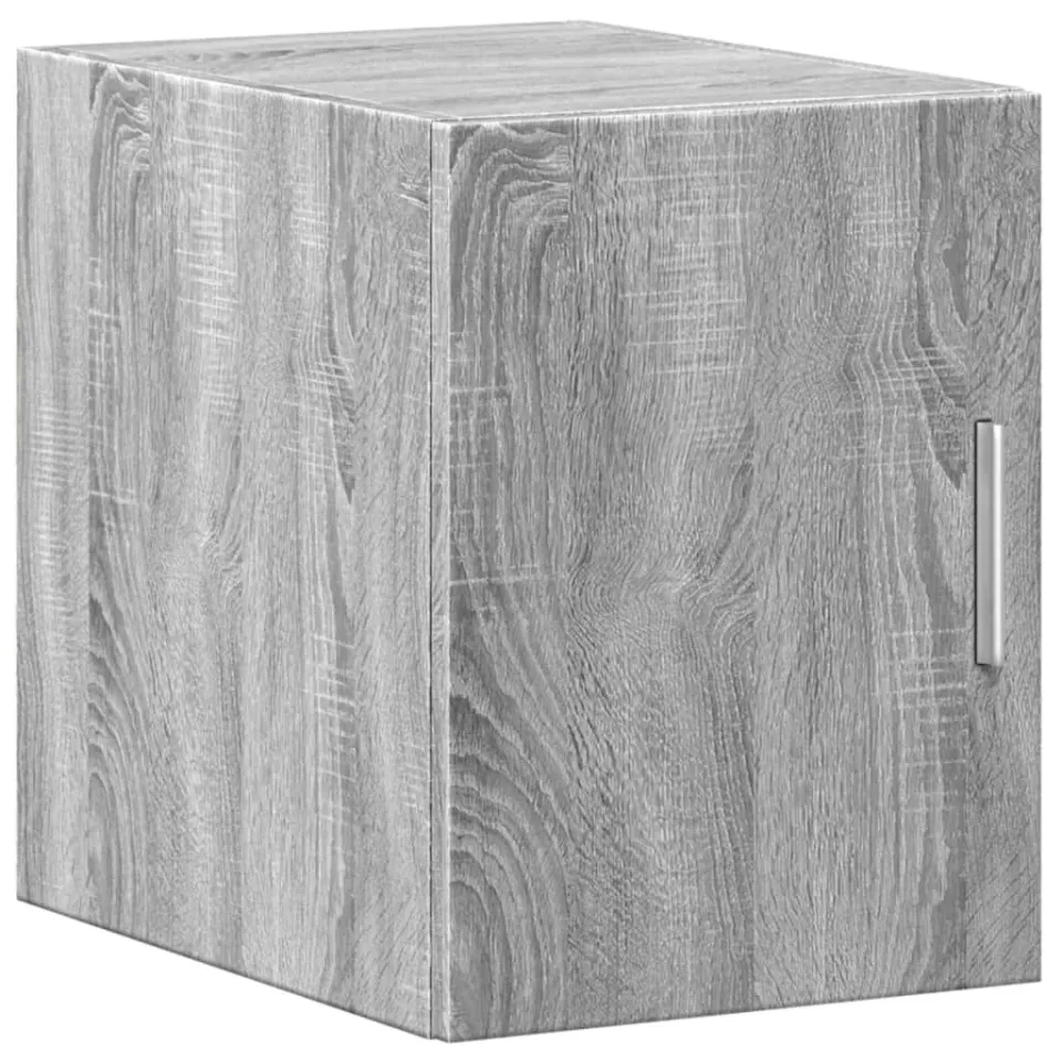 vidaXL Wandkast 30x42,5x40 cm bewerkt hout grijs sonoma eikenkleurig