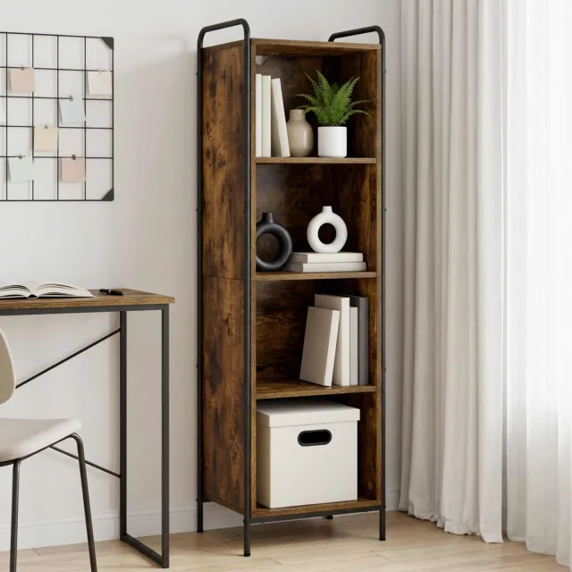 vidaXL Boekenkast 55,5 x 33 x 174 cm Bewerkt hout Gerookt eiken, foto 2