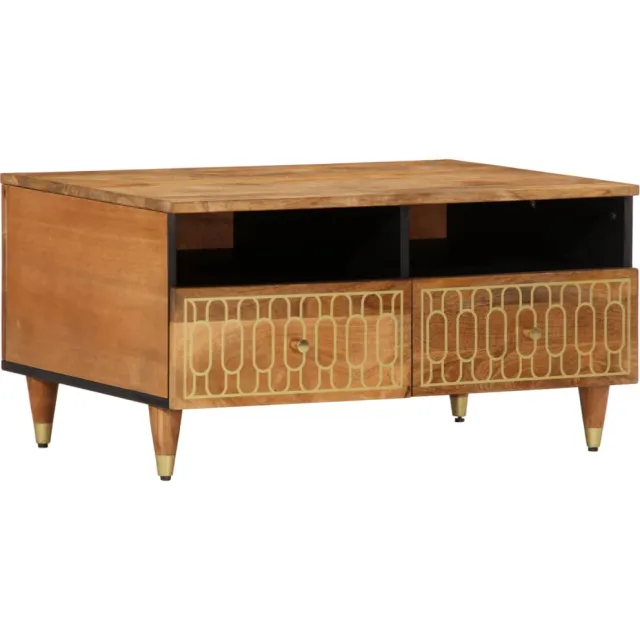 vidaXL Salontafel 80x54x40 cm massief mangohout Bruin