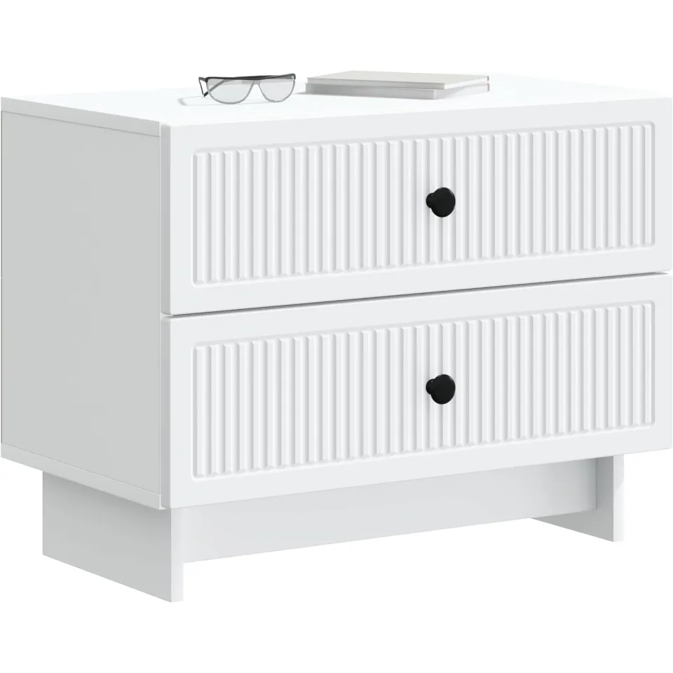 vidaXL Nachtkastje met lade Wit 62 x 34,5 x 47,5 cm Bewerkt hout