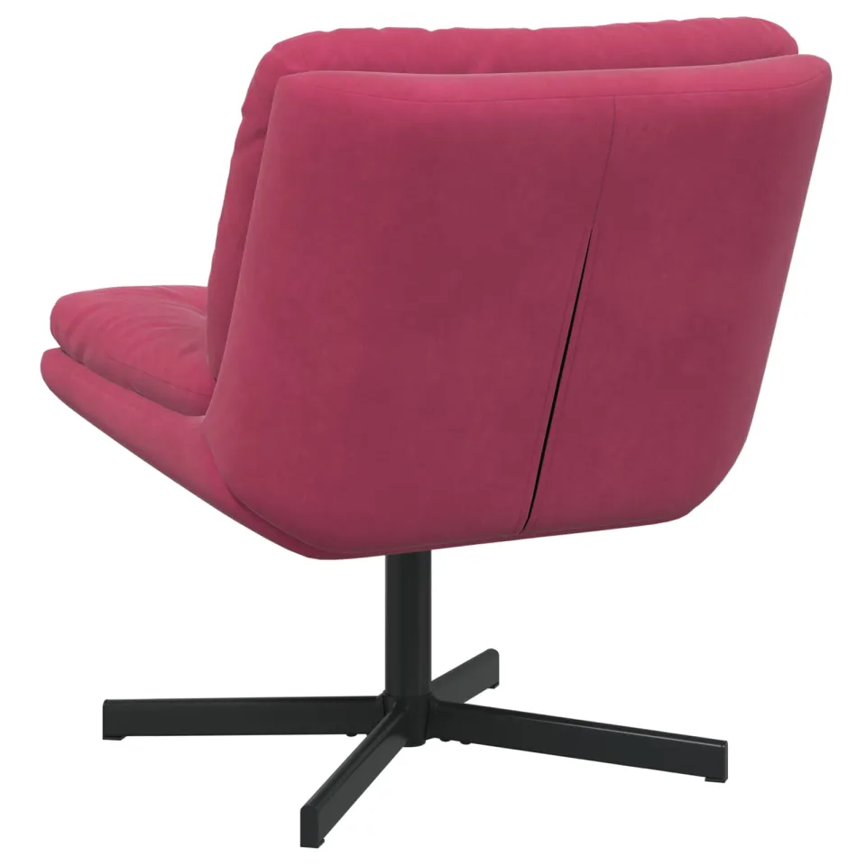 vidaXL Draaibare Relaxstoel Wijnrood 63 x 75 x 76 cm Fluweel, foto 4