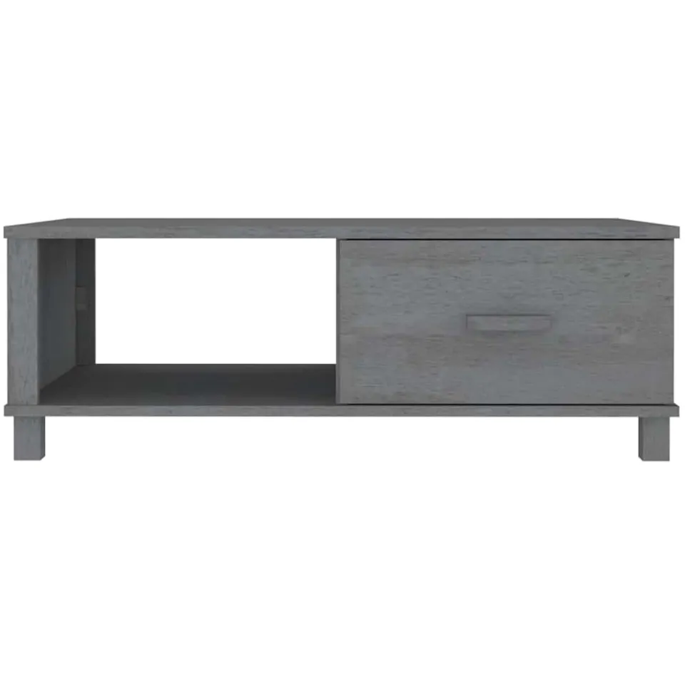 vidaXL Salontafel HAMAR 100x55x35 cm massief grenenhout donkergrijs grijs, foto 4