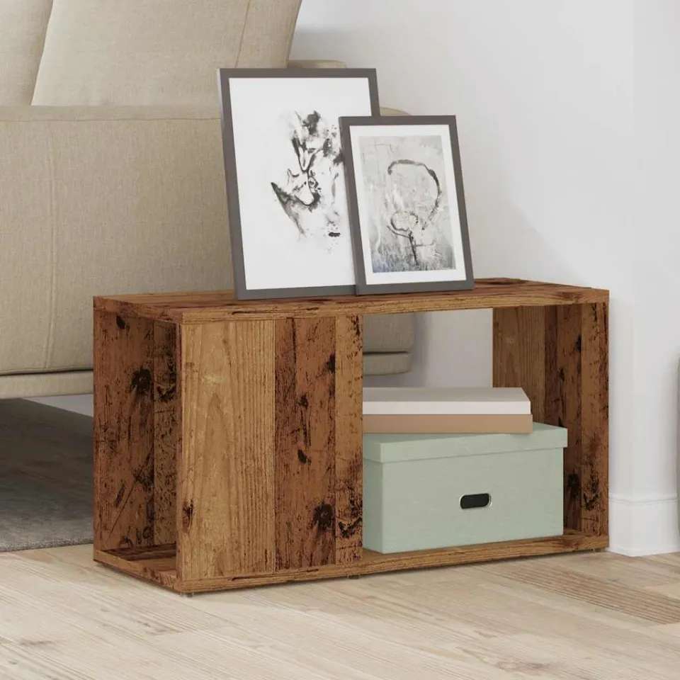 vidaXL Tv-meubel 60x24x32 cm bewerkt hout oud houtkleurig bruin, foto 2
