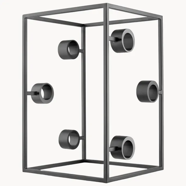 Eva Trio Wijnrek Nordic Kitchen, voor 6 flessen Zwart