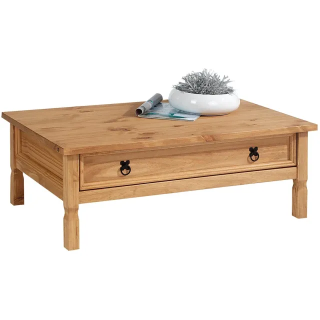 IDIMEX Mexico salontafel TEQUILA van massief hout - naturel bruin