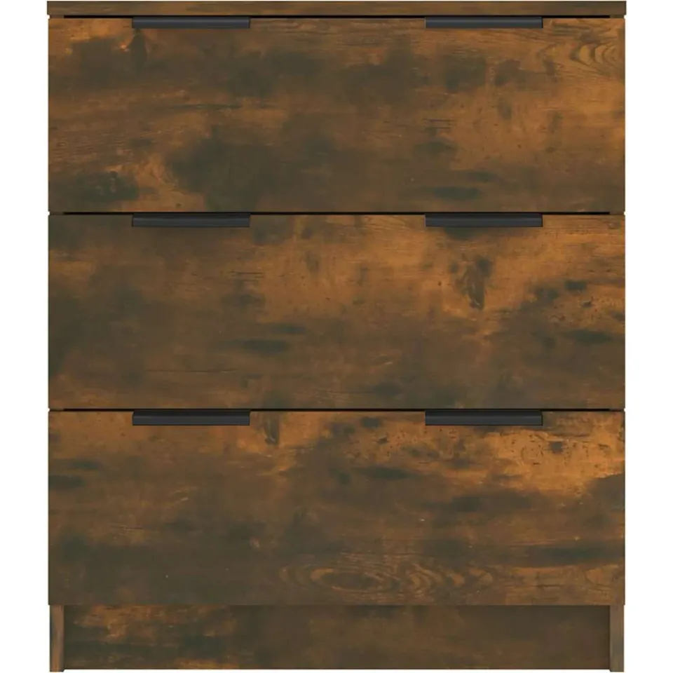 vidaXL Dressoir 60x30x70 cm bewerkt hout gerookt eikenkleurig, foto 4