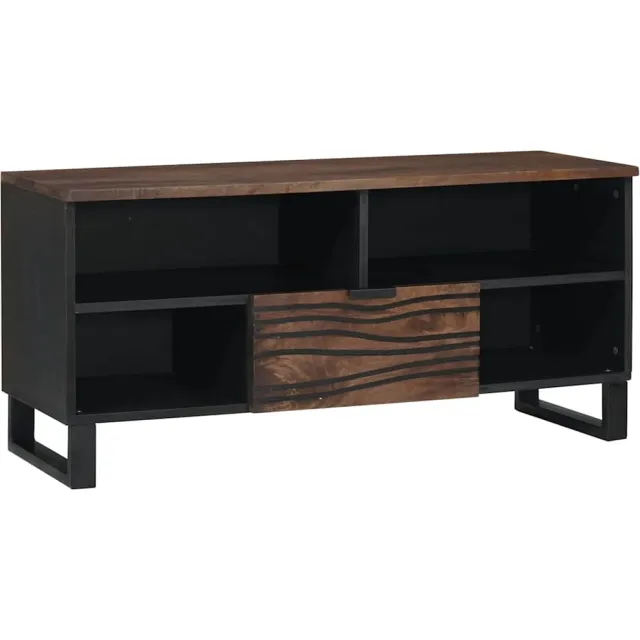 vidaXL TV Eenheden 105 x 33 x 46 cm Walnotenhout Bewerkt hout Bruin