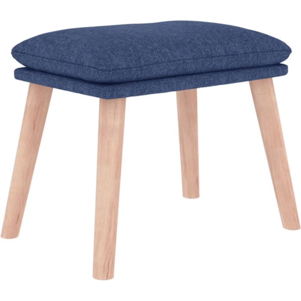 vidaXL Voetenbank 45x29,5x35 cm stof blauw, foto 3
