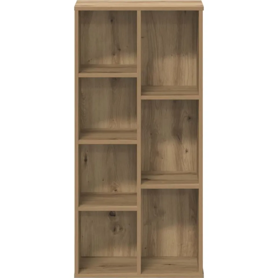 vidaXL Boekenkast 50x25x105 cm bewerkt hout artisanaal eikenkleurig Bruin