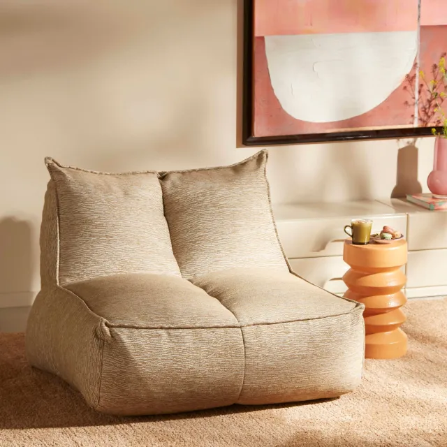 NOUS Living fauteuil Chubby beige, foto 2