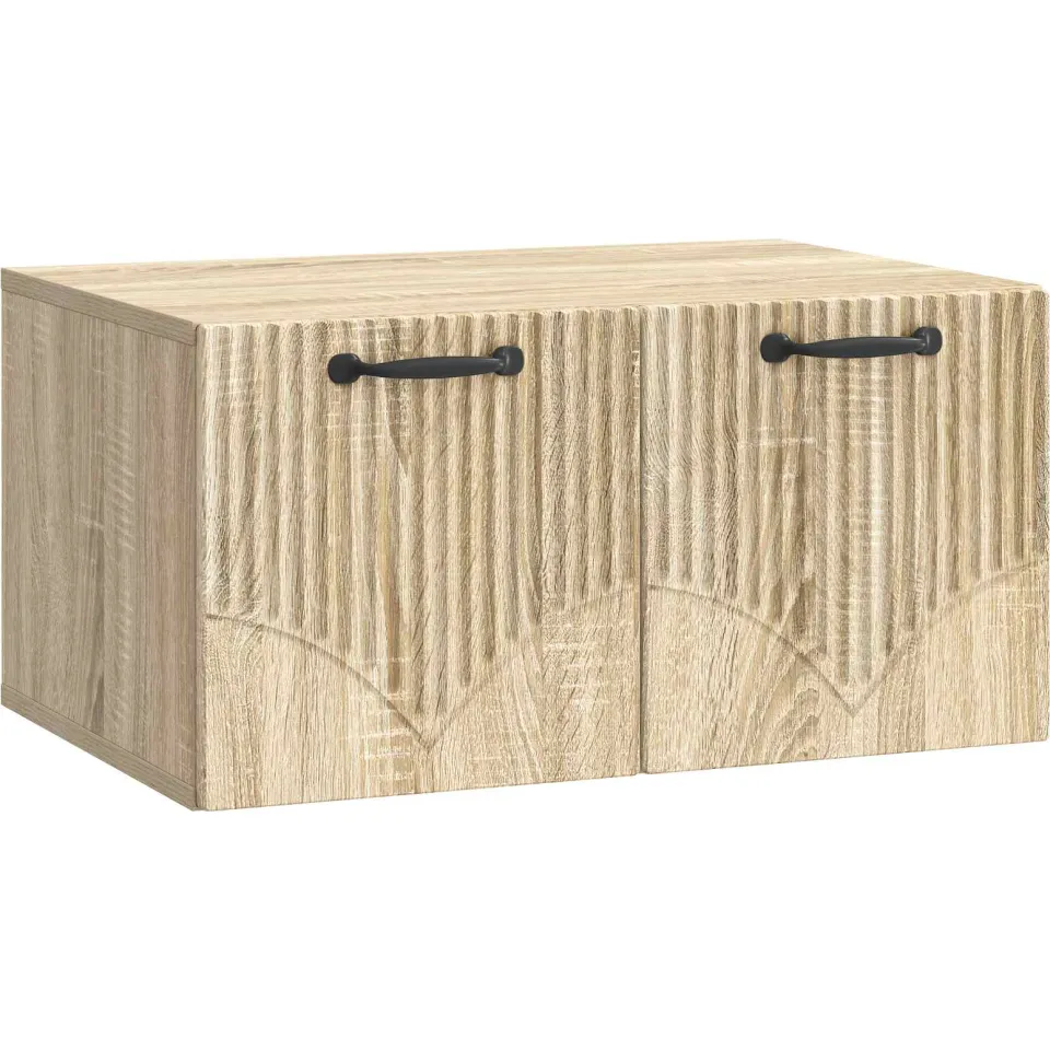vidaXL Wandbeugel TV-kast Sonoma Eiken 59,5 x 41 x 30 cm Bewerkt hout, foto 3