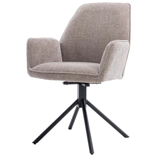 Tower Living Amaro draaibare armstoel - beige/grijs