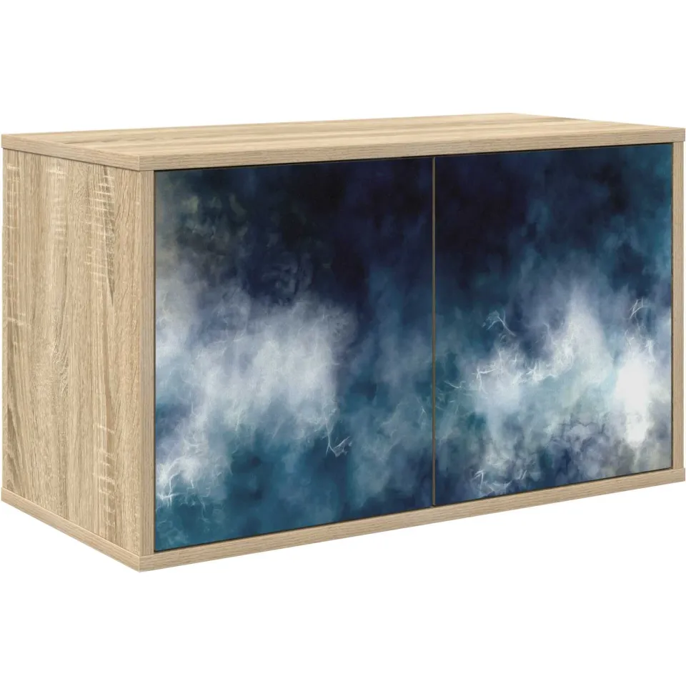 vidaXL Wandgemonteerd tv-meubel RAALTE 69 x 33 x 40 cm Sonoma Eiken, foto 3