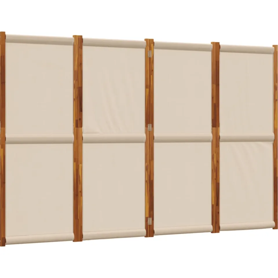 vidaXL Kamerscherm met 4 panelen 280x180 cm taupe, foto 4