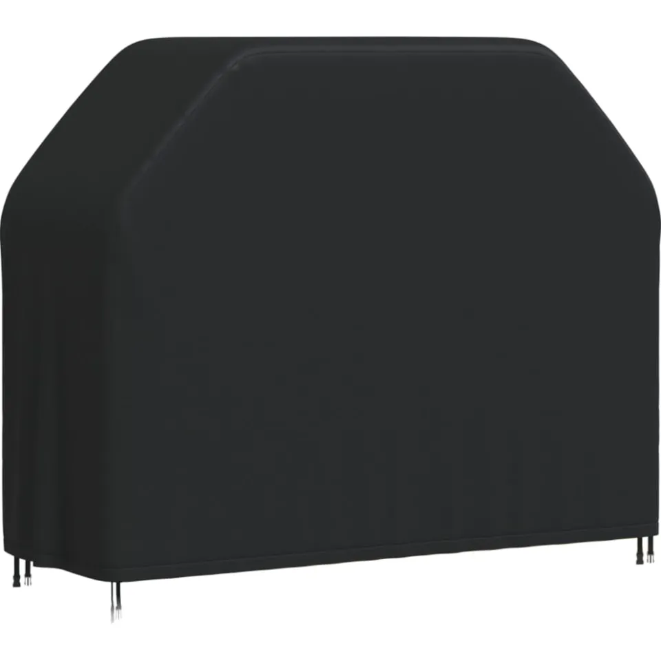 vidaXL Barbecuehoezen 2 st 147x61x112 cm 420D oxford stof zwart, foto 2
