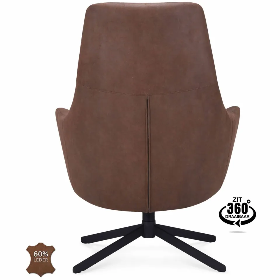 Wehkamp Home fauteuil bruin, foto 4
