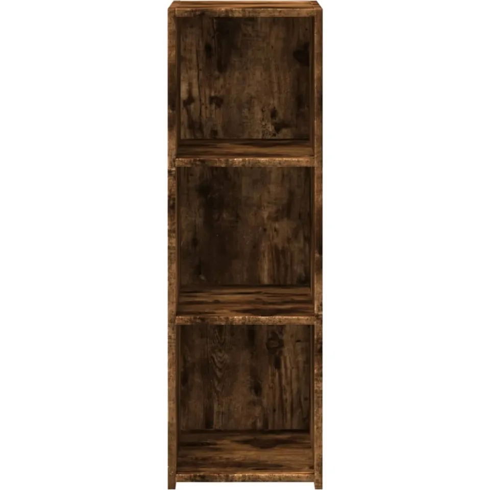 vidaXL Dressoir 30x41x93 cm bewerkt hout gerookt eikenkleurig Bruin