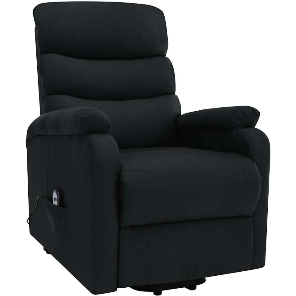vidaXL Sta-op-massagestoel stof zwart, foto 3