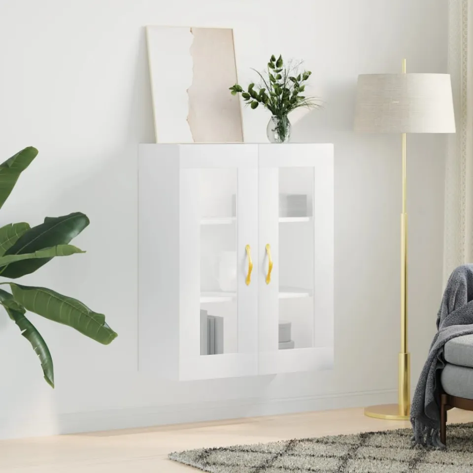 vidaXL Bovenkast 69,5x34x90 cm wit, foto 3