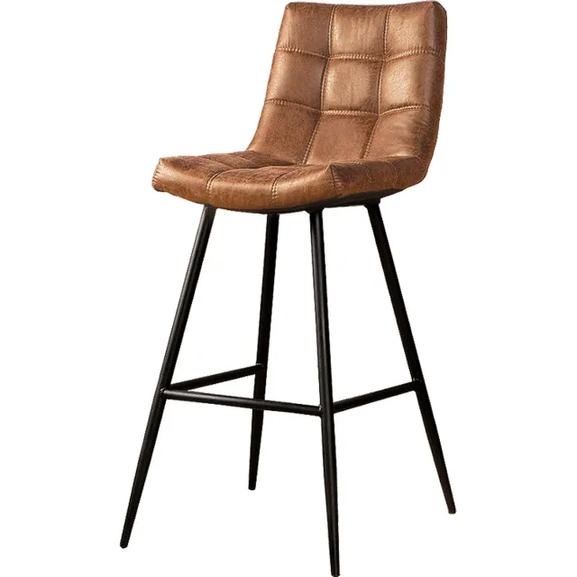 sidd Navarra barstool - fabric T-cognac