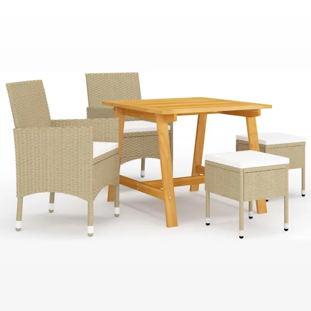 vidaXL 5-delige Tuinset beige, foto 2