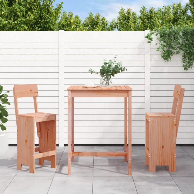 vidaXL 3-delige Tuinbarset massief douglashout bruin, foto 2
