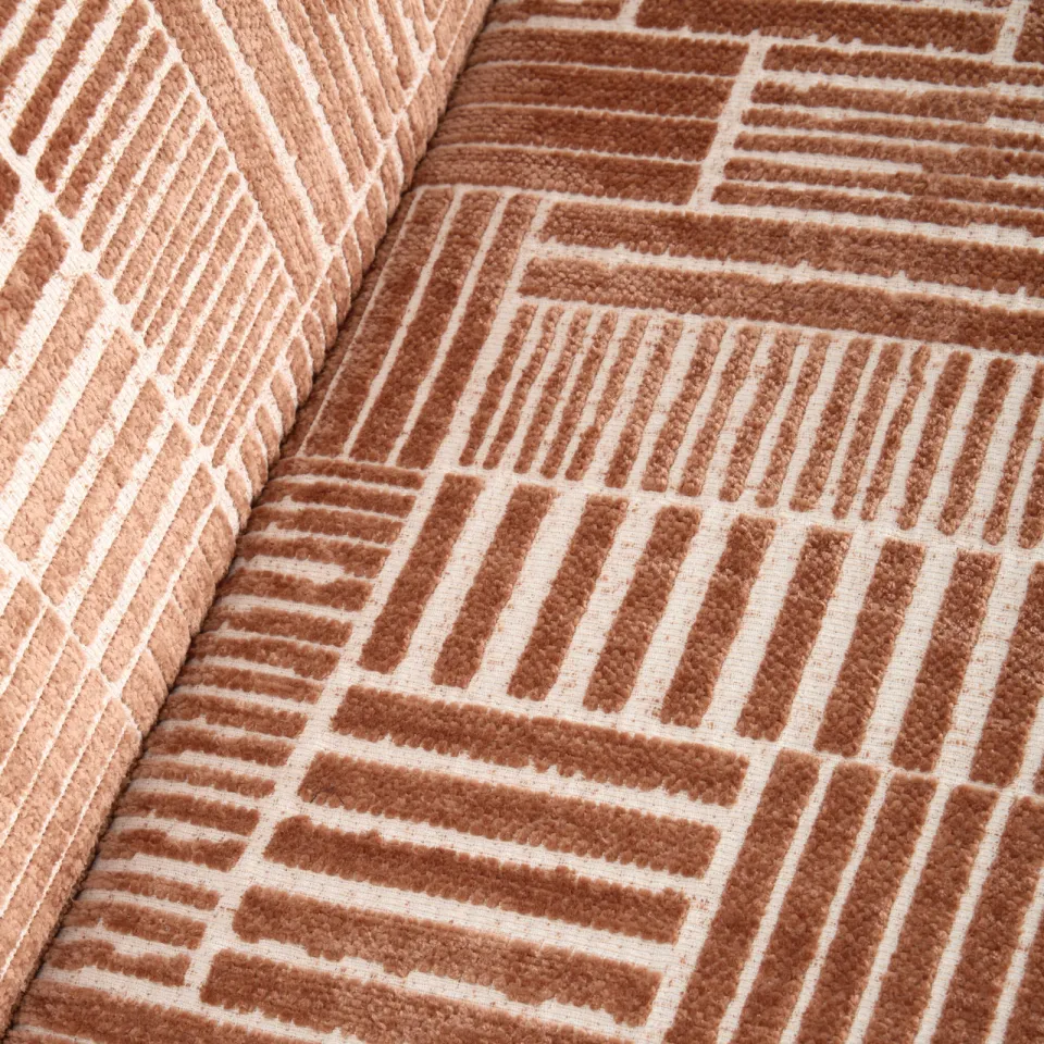 NOUS Living eetkamerbank Nice 180 cm labyrinth terra, foto 6