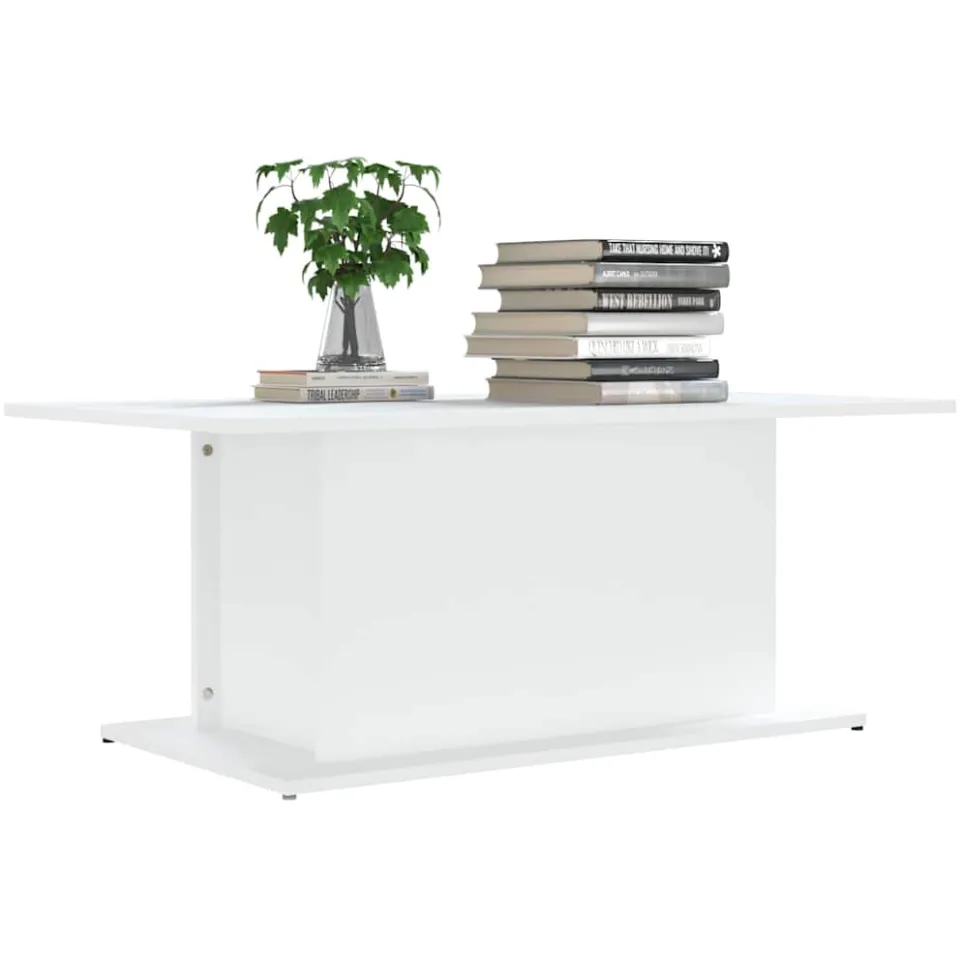 vidaXL Salontafel 102x55,5x40 cm bewerkt hout witr