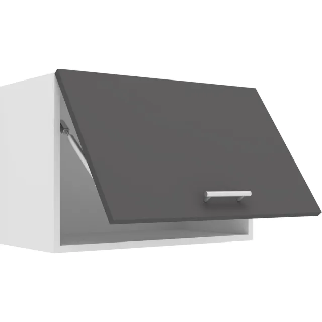 Vcm Keukenkast breedte 60 cm Draaikast Wandkast Keuken Keukenmeubels Esilo Wit / Antraciet