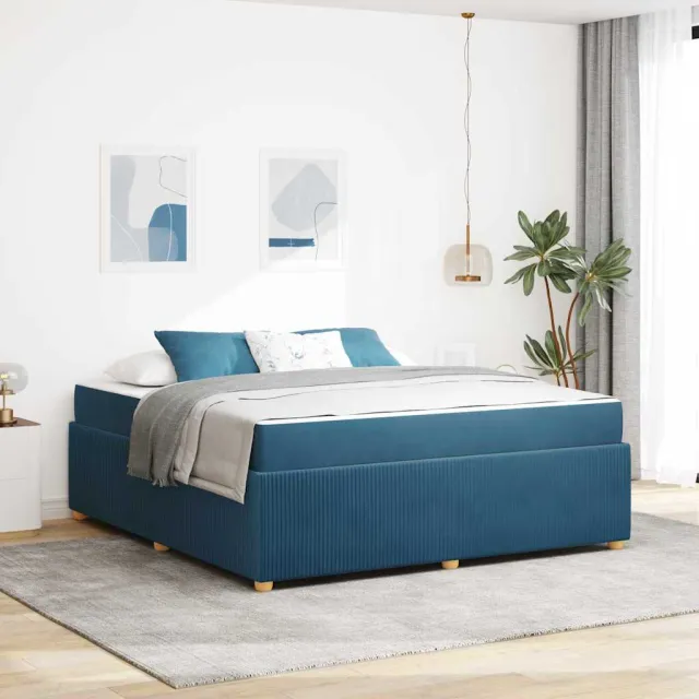 vidaXL Bedframe Blauw 180 x 200 cm Stof
