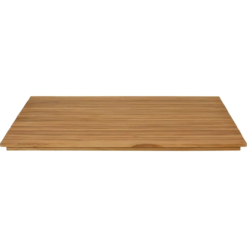 vidaXL Tafelblad 90 x 90 x 3,5 cm Vierkant Massief Teakhout Naturel Bruin