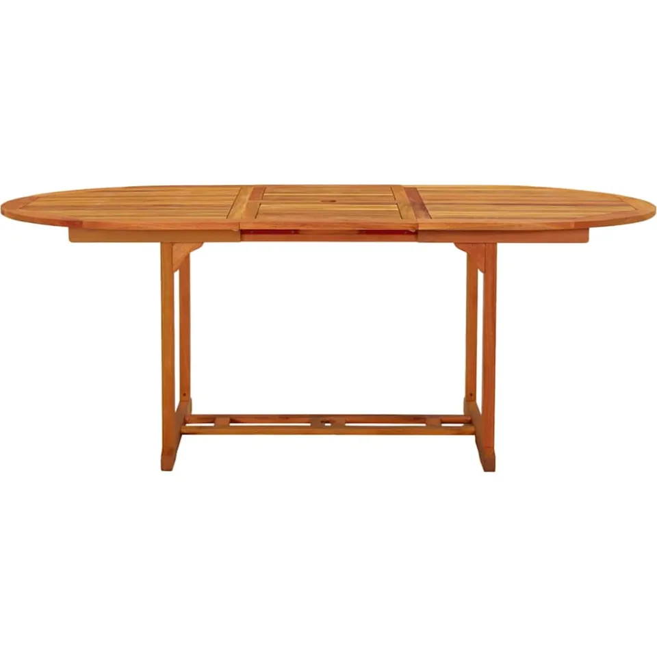 vidaXL Tuintafel 200x100x75 cm massief eucalyptushout bruin, foto 2