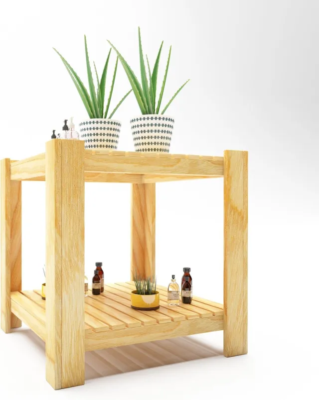 en.casa Salontafel Malax 45x54x54 cm houtkleurig