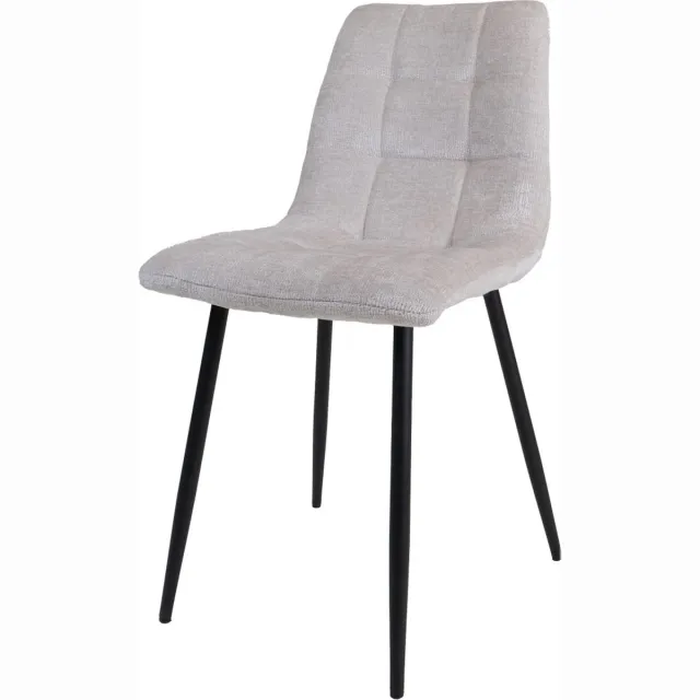 Home67 Eetkamerstoel Jenna - Perfect Harmony - Taupe - Moderne Kuipstoel in Hotel Chique / Scandinavische Stijl