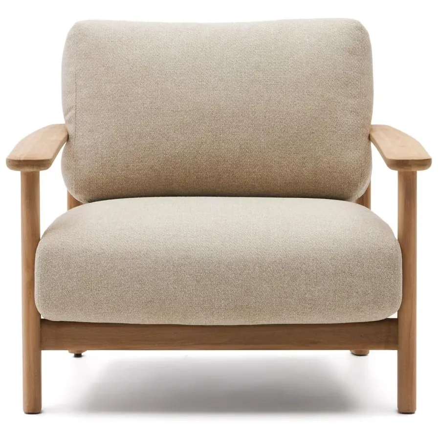 Kave Home Tirant fauteuil teakhout teak, foto 5