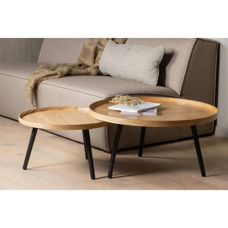WOOOD Mesa Bijzettafel XL - Hout - Naturel - 39x78x78, foto 4