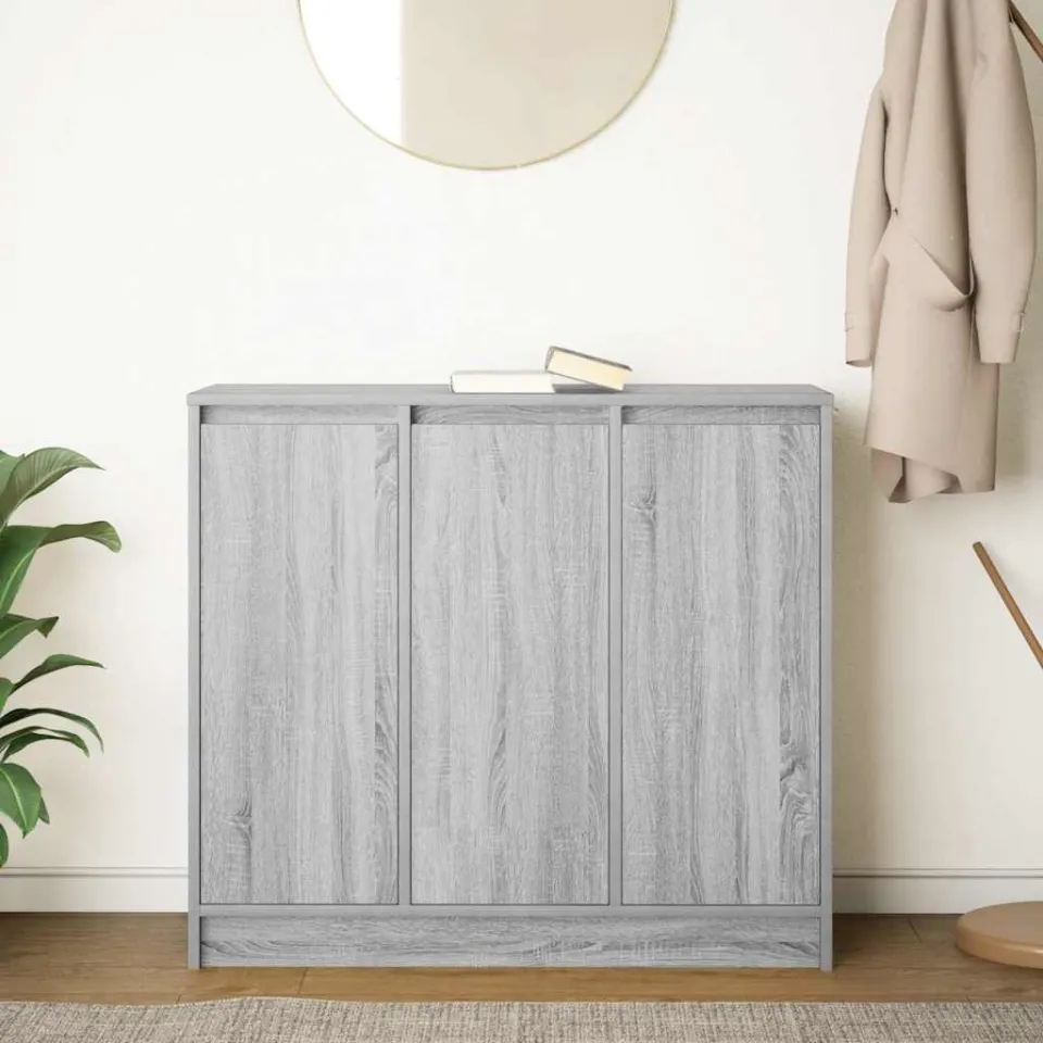 vidaXL Dressoir 85x34x76 cm spaanplaat grijs sonoma, foto 3